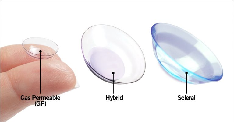 different types of contact lenses